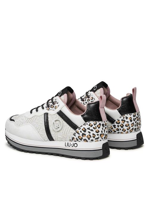 LIU JO MAXI WONDER 604 - SNEAKER LAMINATED/FABRIC/LEO LIU JO | 4F3301TX347/1111